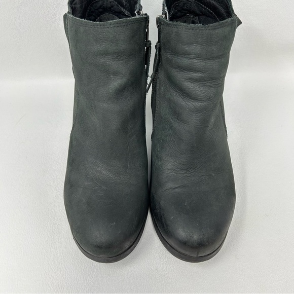 Levi's Black Leather Ankle Zip Up Block Heeled Boho Boots, Women’s Size 10. - Picture 7 of 12